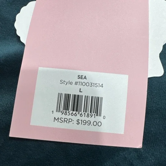 JUICY COUTURE Velour Tracksuit  Track Suit Large Rare Dark Seafoam Rhinestones - Picture 5 of 15